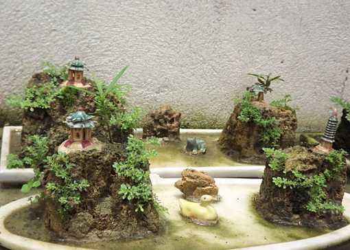 海南雕塑假山盆景展示
